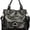 Black, variant on Y2K Gothic Punk Handbag for Women - PU Leather Tote with Metal Ring, Large Capacity Multi-Pocket Shoulder Bag Motorcycle Bag