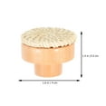thumbnail image 6 of FOMIYES 6Sets Round White Rattan Knobs for Dresser Drawers Bohemian Wooden Pulls, 6 of 8
