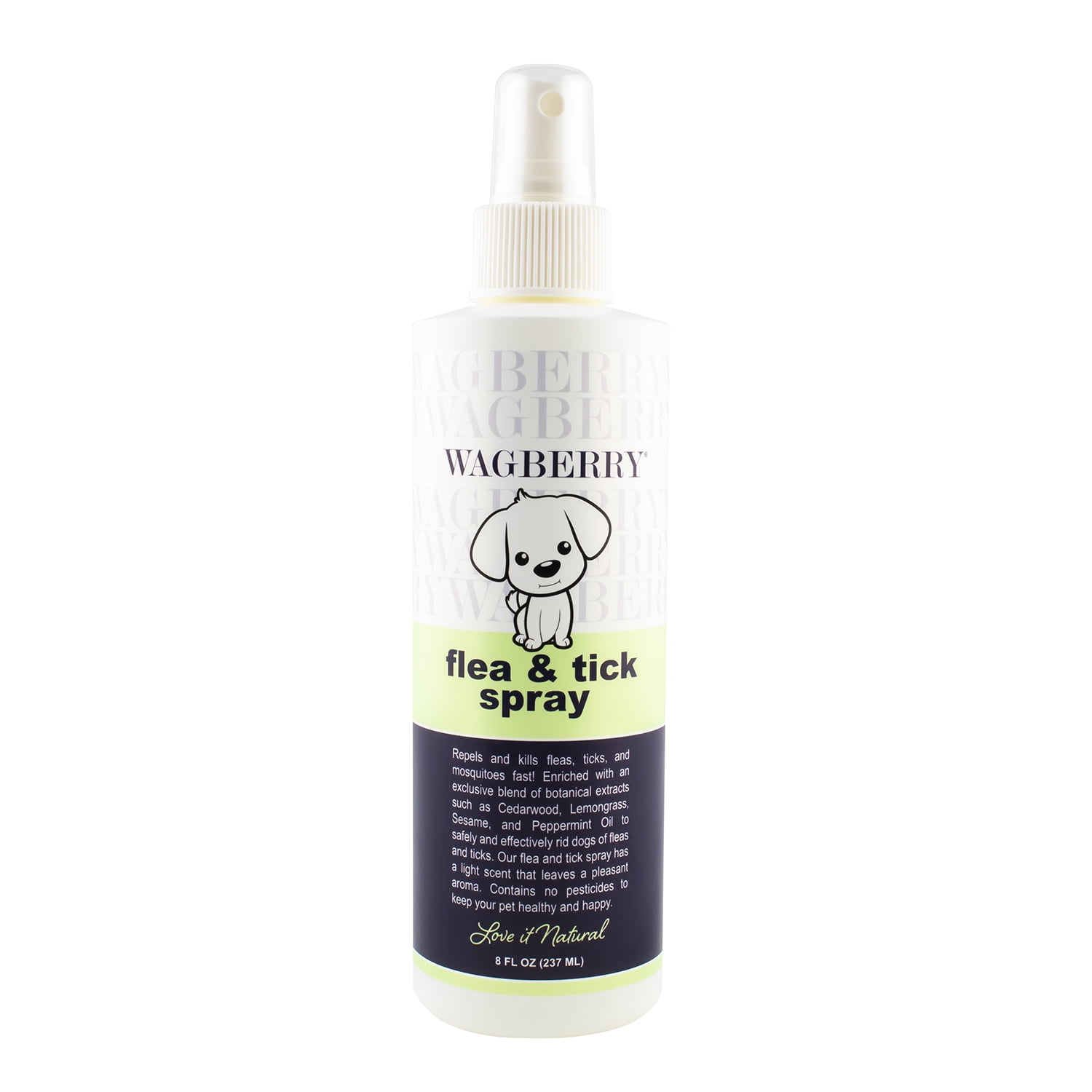 Wagberry Flea and Tick Spray, 8 oz