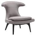 thumbnail image 2 of Aria Chair in Black Wood finish with Blue Fabric upholstery, 2 of 11