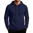 thumbnail image 3 of HAJWOH Men's Hoodie Pullover Long Sleeve Sweatshirt Drawstring Casual Workout Top With Pockets, 3 of 5
