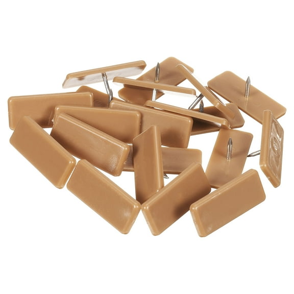 Uxcell Tack-in Drawer Glides 16pcs, 31.7x12.7mm Plastic Furniture Slider Tack