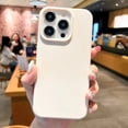 thumbnail image 1 of Fashion Candy Colors Soft Phone Case for IPhone 11 12 14 13 15 Pro Max 14Plus Camera Bumper Shock Protection Matte Cover Coque Off-white For iPhone 15 Pro, 1 of 6