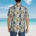 thumbnail image 6 of Goofa Llama and Cactus1 Hawaiian Shirt for Men, Unisex Summer Beach Casual Short Sleeve Button Down Shirts,Aloha Tropical Floral print shirt-Medium, 6 of 9