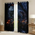 thumbnail image 2 of Cheetah Curtains for Living Room,Black Leopard Print Curtains & Drapes Jungle Big Cat Wildlife 30%-50% Blackout Curtains 2 Panels 42"Wx90"L,Woodland Animals Window Curtains, 2 of 6