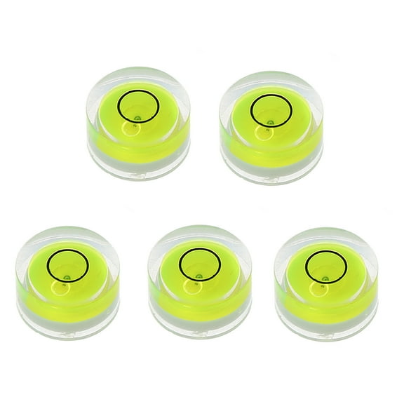 5pcs Round Bubble Level Mini Spirit Level Bullseye Level Measurement Instrument
