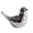 Sliver Wilted bird, variant on lanema Bird Figurine Votive Candle Holders, Ceramic Tealight Stand Decors for Dining Tables, Shelves, Mantels, and Event Styling Scene