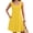 A1-Yellow, variant on Women's Summer Square Neck Sleeveless Dress with Pockets, Yellow Casual A-Line Mini Sundress, Beach Vacation Tank Dress, Size L