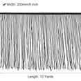 thumbnail image 2 of 10 Yardas 8 Cordoncillo Fleco Borde Borla Costura Encaje Cinta Pelo Poliéster Borde Cinta para Manualidades Costura Ropa, Negro, 2 of 6