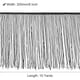 thumbnail image 2 of 10 Yardas 8 Cordoncillo Fleco Borde Borla Costura Encaje Cinta Pelo Poliéster Borde Cinta para Manualidades Costura Ropa, Negro, 2 of 6