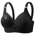 thumbnail image 3 of dazeni Wireless Bras for Women Large Bust Push up Bras No Underwire Seamless Bralette Pleated Full Coverage Comfort Bra Breathable Everyday Bra, 3 of 3