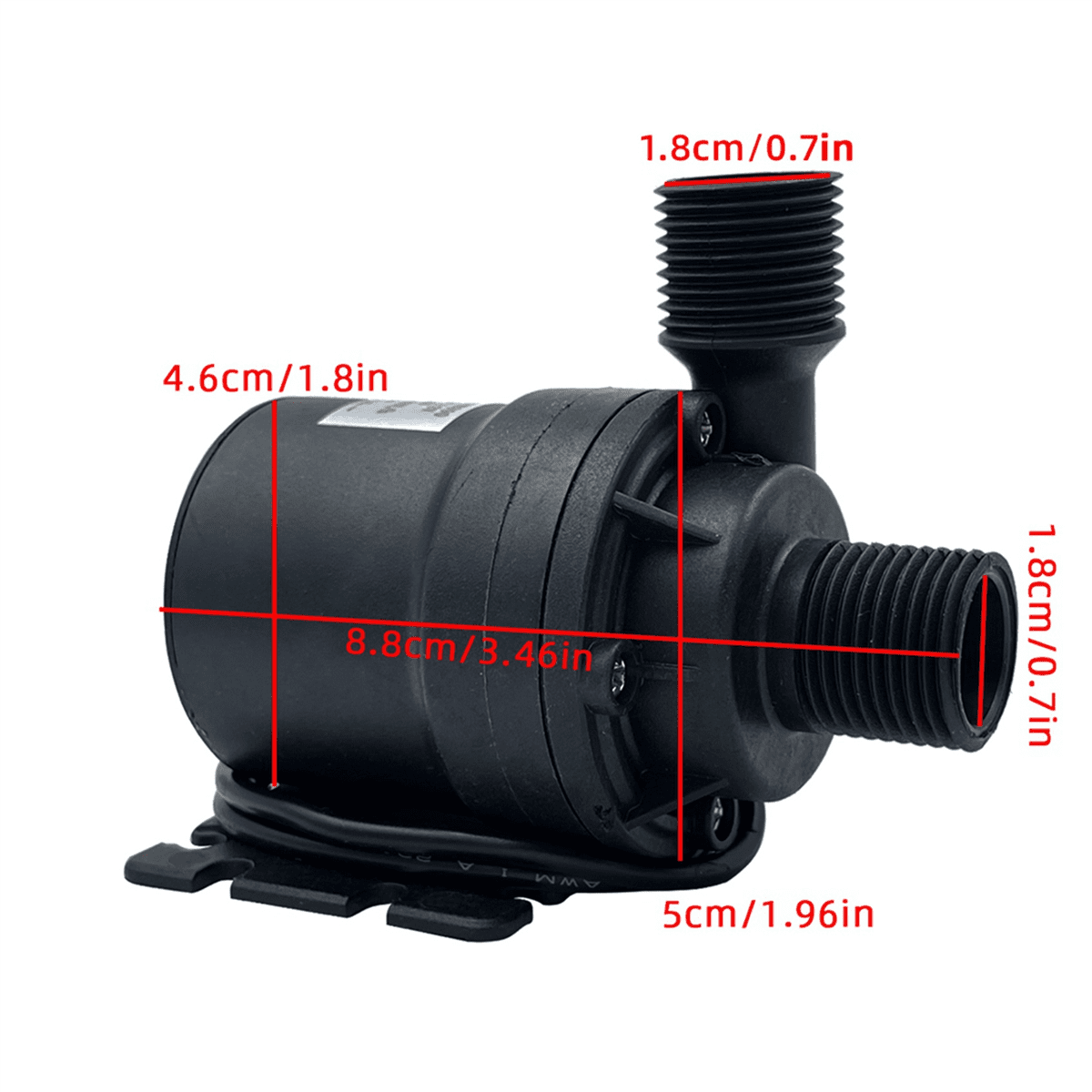 3X 1000L/H 8M DC 12V Home Portable Brushless Motor Submersible Water Pump for Cooling System Fountains Heater Mini