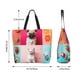 thumbnail image 5 of Balery Colorful Dog Cat Collage Bolsa Tote Estilo Estético con Cremalleras, Bolsa de Hombro, Bolsa de Compras Grande y Plegable, 5 of 8