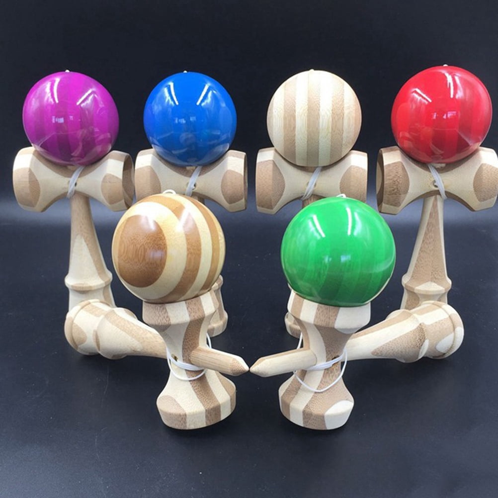 1x Kendama Japanese Traditional Game Educational Skillful Wooden Toy & HoldW Hw 