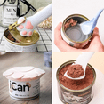 thumbnail image 4 of 6Pcs Pet Food Can Supplies Set 2Pcs Universal Silicone Can Covers Cat Can Lids 2Pcs Multifuctional Mini Spatula Pet Can Opener and 2Pcs Dog Spoons for Pets Dogs Cats Feeding Can, 4 of 6