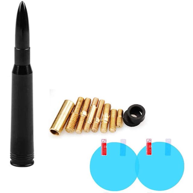 Universal Bullet Antenna Car Vehicle Replacement Antenna Compatible with Ford F150 F250 F350 Super Duty Raptor Dodge