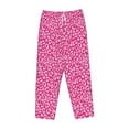 thumbnail image 6 of Uemuo Leopard Pattern Women's Wide Leg Palazzo Lounge Pants with Pockets Light Weight Loose Comfy Casual Pajama Pants-Small, 6 of 9