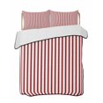 thumbnail image 2 of Quilts King Size, Thin Red Striped Soft Comforter Bedding Set for Bed, Farmhouse Modern Red Stripes Lightweight Quilted Bedspread with Pillow Cover(2 Pieces) for All Season, 96x106 Inch, 2 of 9