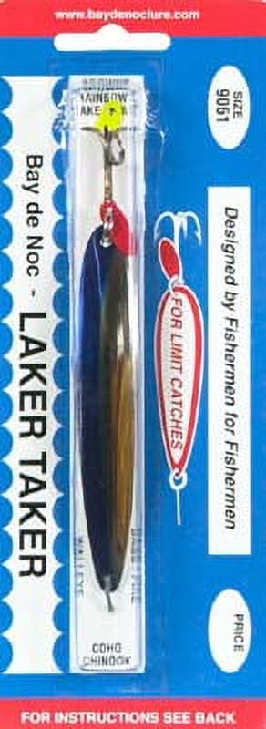 Bay de Noc Laker Taker Trolling/Casting Spoon 1oz Neon Blue/Nickel