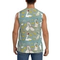 thumbnail image 4 of Easygdp Cute Farm Birds Men's Breathable Tank Tops Sleeveless Sporty T Shirts for Basketball, Mountaineering, Bodybuilding -Small, 4 of 8