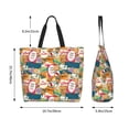 thumbnail image 5 of Naloa Retro Summer Stamp Tote Bag for Women Large Capacity Shoulder Bag for College Work Travel Shopping, 5 of 8