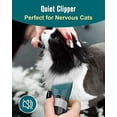 thumbnail image 4 of Cat Clippers for Matted Hair, 5-Speed Quiet Cat Grooming kit, Cordless Pet Shaver for Long Hair,Waterproof Pet Hair Trimmer, Pet Clippers for Cats(Green), 4 of 8