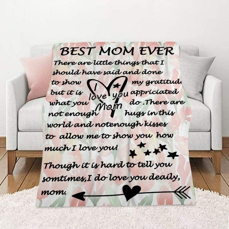  Gifts for Mom I Love You Mom Blanket Birthday