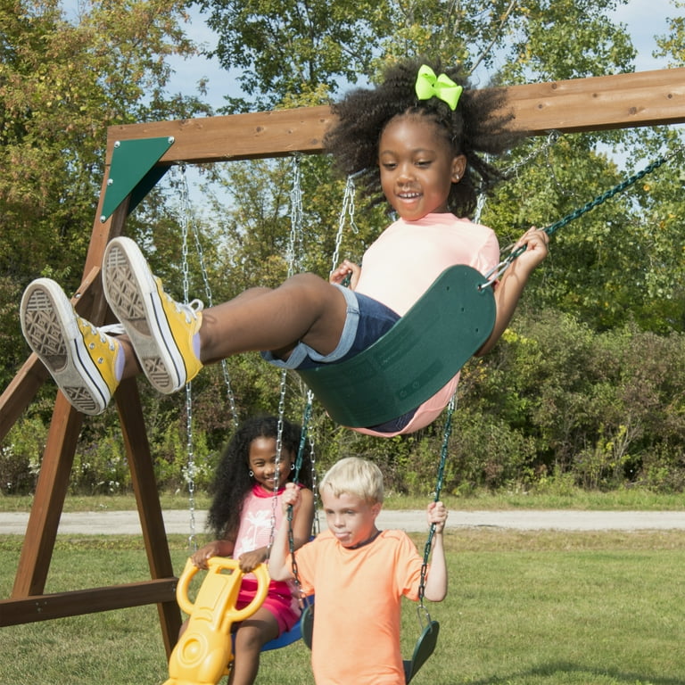 Swing-N-Slide Super Knightsbridge Outdoor Wooden Playground Swing-N-Slide Super Knightsbridge Outdoor Wooden Playground