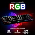 thumbnail image 2 of Teclado Mecánico Gamer 60 % Inalambrico Rgb Español Mubitech, 2 of 5