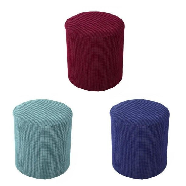 3x Slipcovers Footstool Slipcovers Stool Covers Stretch
