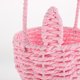 thumbnail image 3 of IFANLANDOR Cesta Tejida Rosa Para Flores Y Almacenamiento Con Asa Y Compacta Para Bodas, 3 of 6