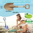 thumbnail image 3 of 16" Beach Sand Shovels Toys for Kids, Jumbo Gardening Tool Kits, Sturdy Long Wooden Spade for Sand Snow Digging, ABS Plastic Scoops Gift for Summer Winter Camping Backyard Planting ( Avocado 3PCS ), 3 of 14