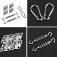 thumbnail image 1 of Silver Stainless Steel Sun Shade Hardware Kit, 8pcs/set Sun Sail Installation Kit, For Shade Sail Hooks, 1 of 8