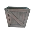 thumbnail image 1 of koolsoo Resin Planter Box Country Style Simple Plant Pot for Garden Hotel Home Decor Dark Brown, 1 of 9