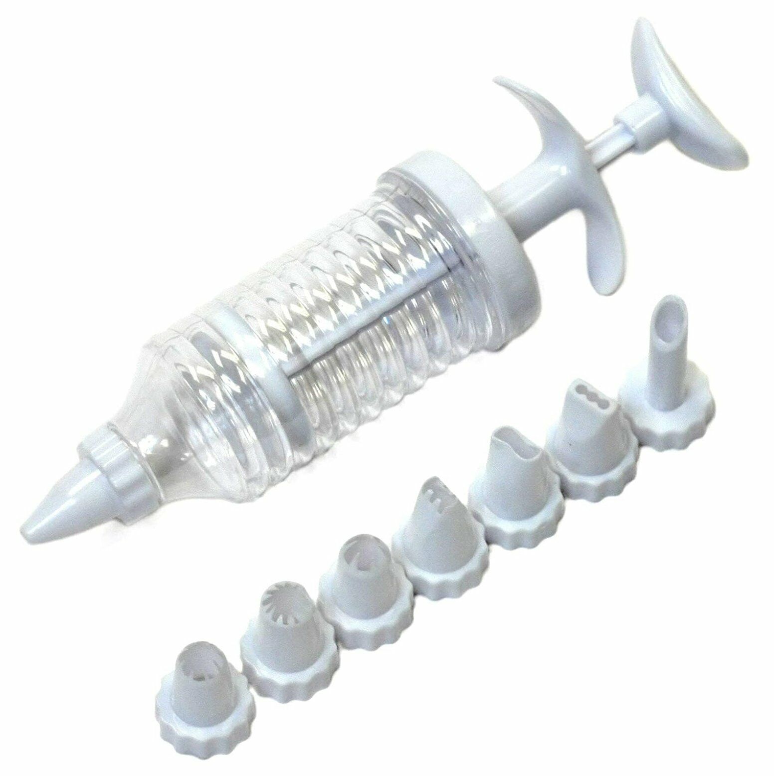 Dessert / Cake Icing Syringe with 8 Decorating Nozzle Tips