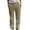 Khaki, variant on Mens Corduroy Pants Straight Leg Elastic Drawstring Waist Soft Stretch Relaxed Fit Trousers with Pockets