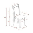 thumbnail image 3 of Modern 7Pc Dining Set - Round Pedestal Table & 6 Parsons Chairs - Light Tan Linen Fabric, 3 of 6