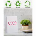 thumbnail image 2 of 60 x White Gift Bags Kraft Paper Bags with Handles - Perfect, 2 of 4