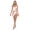 Multicolor, variant on Women's One Piece Swimdress Swimsuits Slimming Tummy Control Swim Dress With Detachable Skirt, Watercolor Leaves