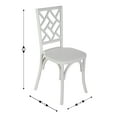 thumbnail image 5 of Flash Furniture Commercial Grade White Solid Wood Stackable Dining Chair with Intricate Back Detail, 5 of 12