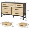 thumbnail image 2 of 52" Wide 7-Drawer Dresser - Freestanding Storage Chest for Bedroom/Entryway, 2 of 8