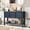 Navy Blue, variant on DRNANLIT 46" Solid Wood Console Table with 2 Drawers & Cabinets, Bottom Shelf, Retro Style Buffet Sideboard for Living Room & Kitchen Storage, Navy Blue