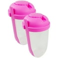 thumbnail image 1 of unbranded 2Ud Vasos Portátiles Rosa Para Ensalada Reutilizable Y Almacenamiento, 1 of 8