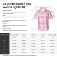 thumbnail image 3 of KLL Men's Hawaiian Shirt Short Sleeve Button Down Beach Shirts-Breast Cancer Awareness 1, 3 of 5