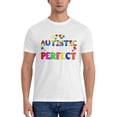 thumbnail image 3 of Doctors Says I Am Autistic Mom Says I Am Perfect Men'S Basic Short Sleeve T-Shirt White Xx-Large, 3 of 5