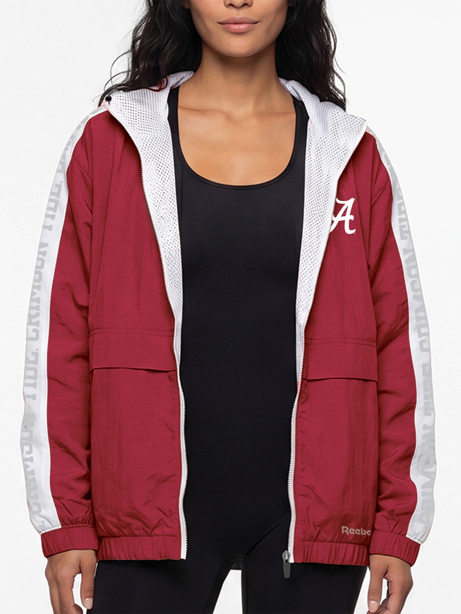 Alabama Crimson Tide Reebok Womens Colorblocked Full Zip Jacket