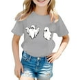 thumbnail image 2 of Weebloom Kids Halloween Shirts Boys Girls Children Printed T Shirt Style Short Sleeved Top for 1-13 Years Old Outwear,2-3 Years, 2 of 3