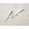 thumbnail image 2 of Chezmoi Collection Bethany 3-Piece White Queen Size Blanket Set Quilted Floral Sherpa Reversible Washed Microfiber Coverlet Bedspread Set, 2 of 8