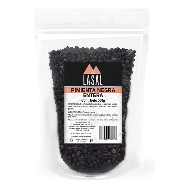 Pimienta Negra Entera 200 Gramos Pouch Resellable