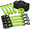 Lime Green-8 ft - 4 Pack, variant on Rcycle Ratchet Tie Down Straps With Soft Loops 1.5" X 8'